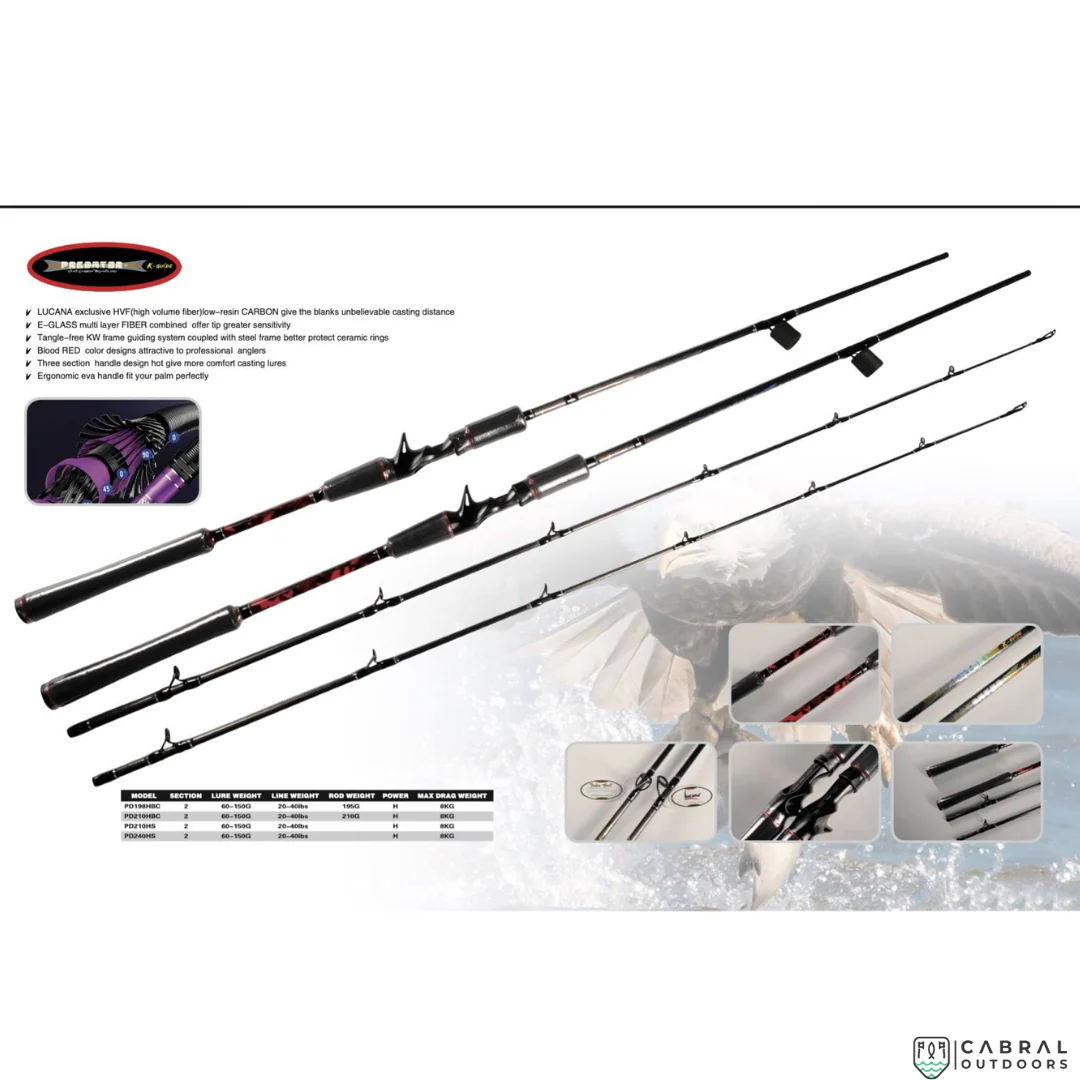 LucanaPredator7ftBaitcastingRod